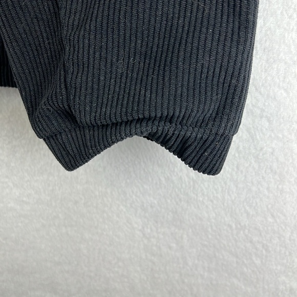 Fabletics Club Cord Shirt Jacket Men’s Size M Black Snap Front - Picture 8 of 13